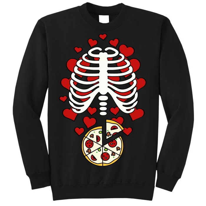 Skeleton Pizza Rib Cage X-Ray Sweatshirt