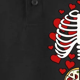 Skeleton Pizza Rib Cage X-Ray Dry Zone Grid Performance Polo