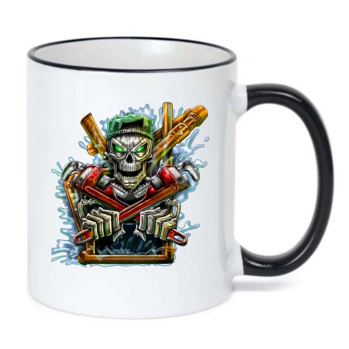 Skeleton Plumber Black Color Changing Mug