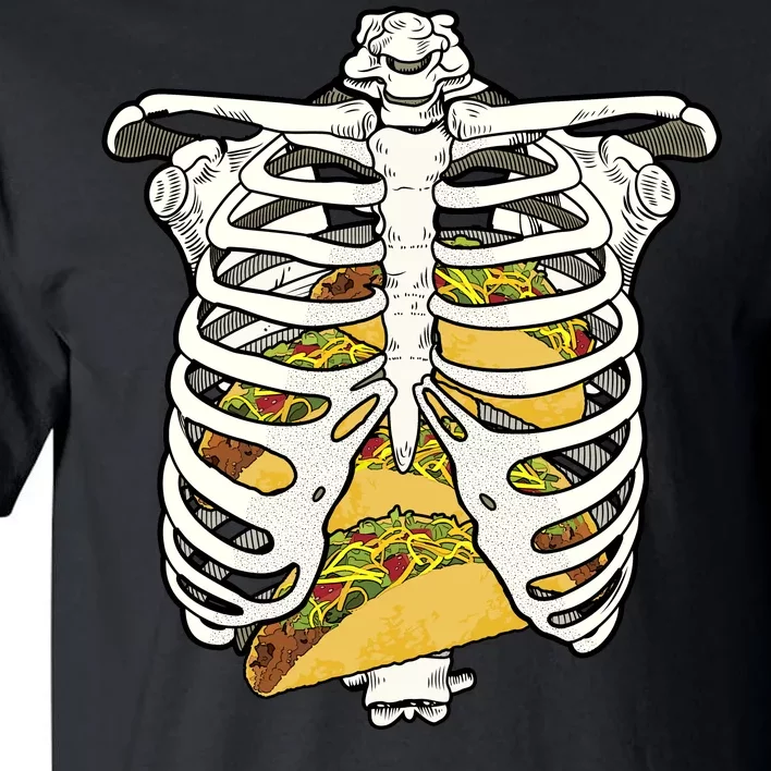 Skeleton Rib Cage Filled With Tacos Tall T-Shirt