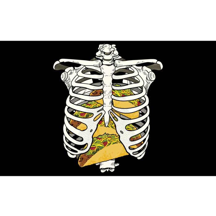 Skeleton Rib Cage Filled With Tacos Bumper Sticker