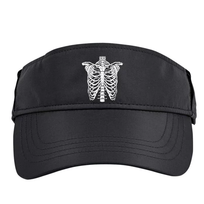 Skeleton Rib Cage Scary Halloween Costume Adult Drive Performance Visor