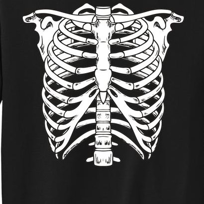 Skeleton Rib Cage Skull Chest Sweatshirt