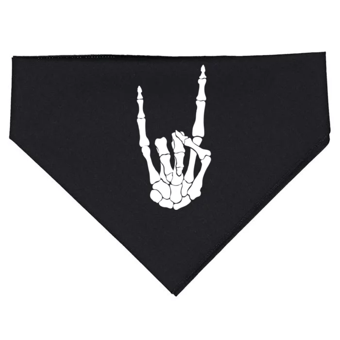 Skeleton Rocks USA-Made Doggie Bandana