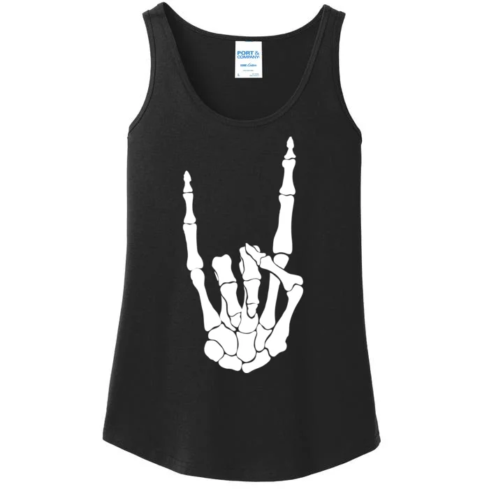 Skeleton Rocks Ladies Essential Tank