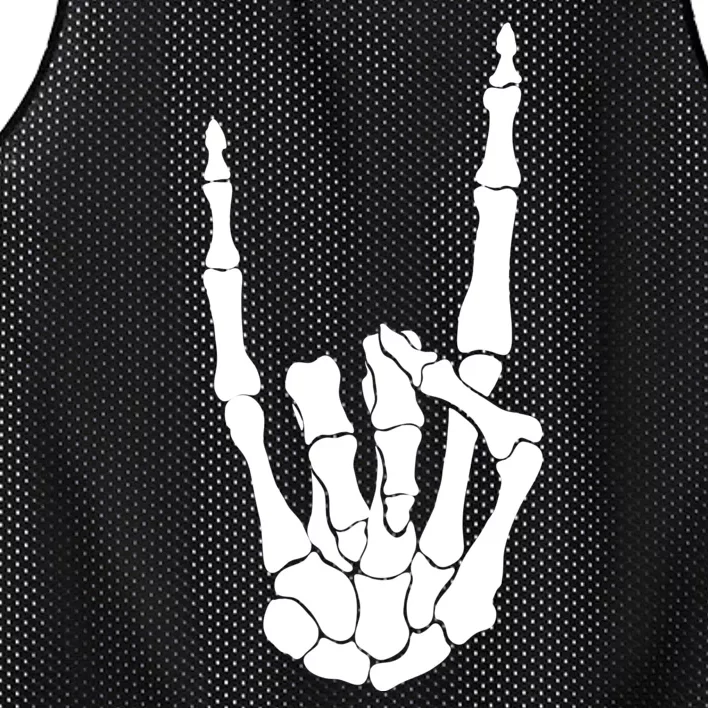 Skeleton Rocks Mesh Reversible Basketball Jersey Tank