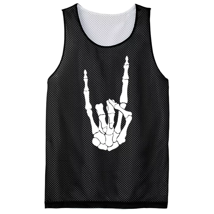 Skeleton Rocks Mesh Reversible Basketball Jersey Tank