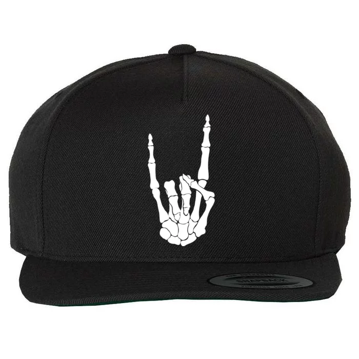 Skeleton Rocks Wool Snapback Cap