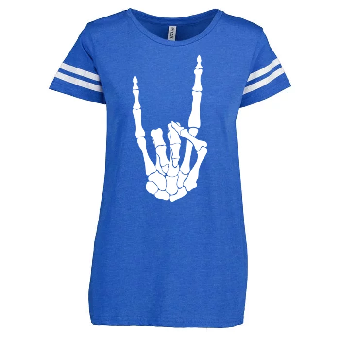 Skeleton Rocks Enza Ladies Jersey Football T-Shirt