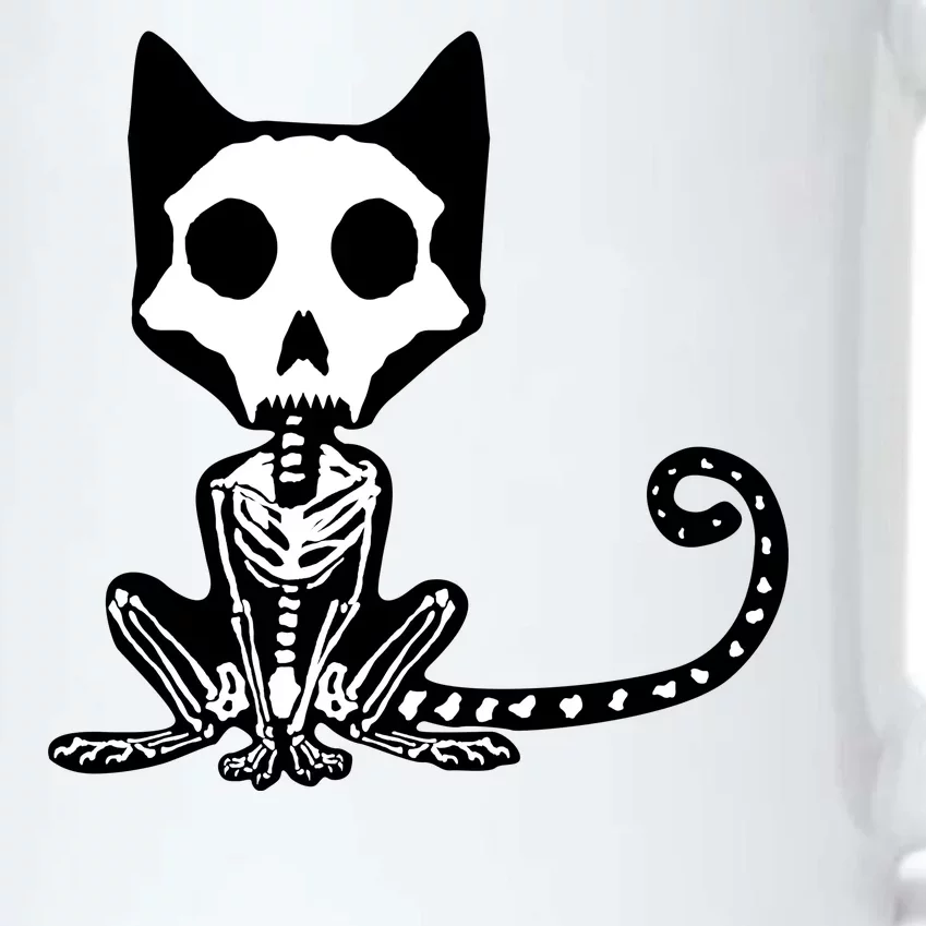 Skeleton X-Ray Cat Day Of The Dead Black Color Changing Mug