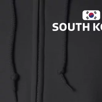 South Korea Flag Full Zip Hoodie