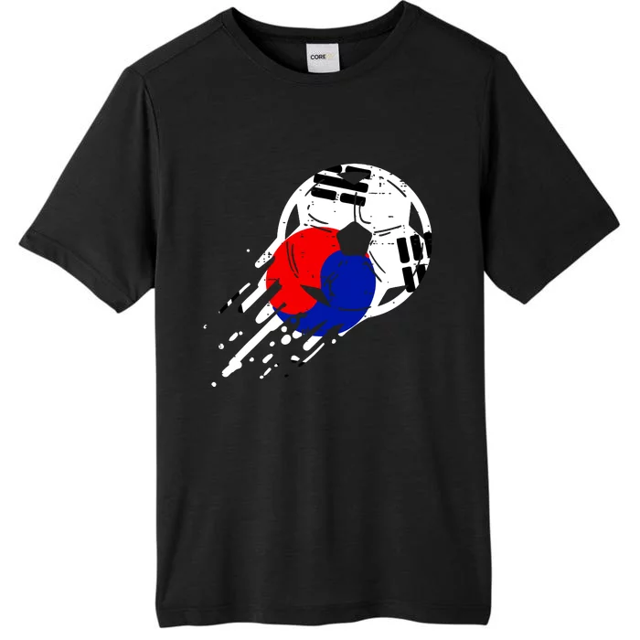 South Korea Flag Soccer Ball Football Fan Women ChromaSoft Performance T-Shirt