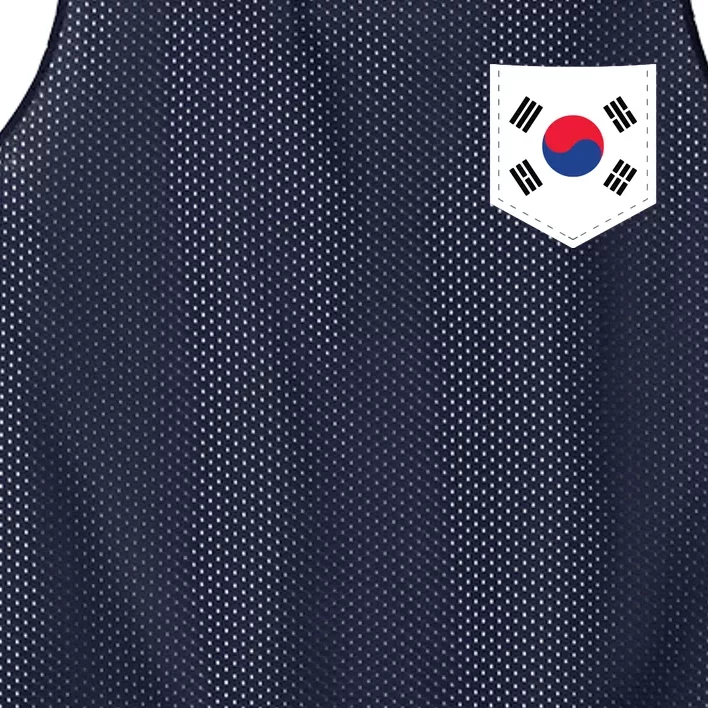 South Korea Flag With Printed South Korean Flag Pocket Mesh Reversible Basketball Jersey Tank