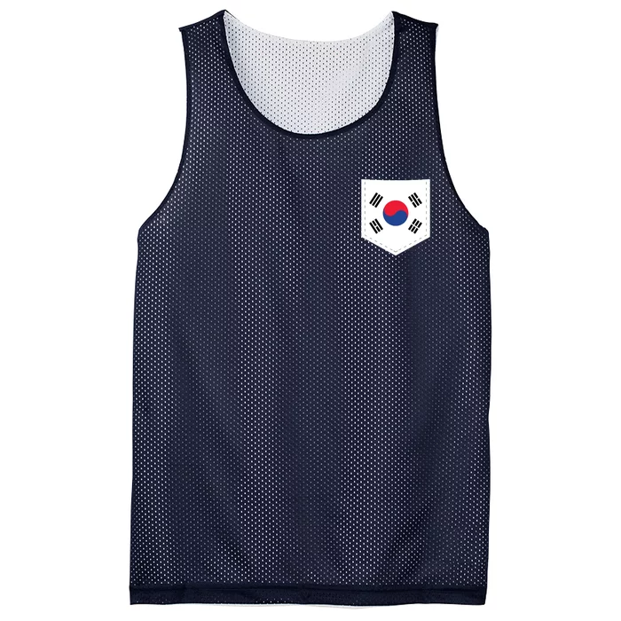 South Korea Flag With Printed South Korean Flag Pocket Mesh Reversible Basketball Jersey Tank