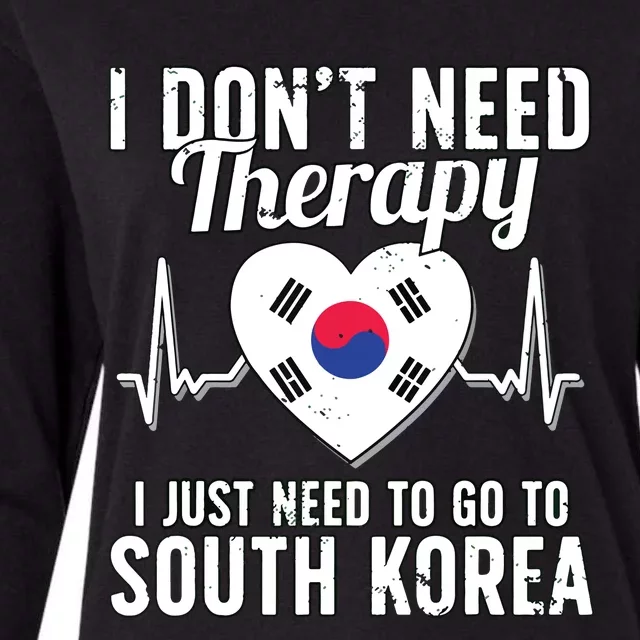 South Korean Flag I South Korea Flag I South Korea Womens Cotton Relaxed Long Sleeve T-Shirt