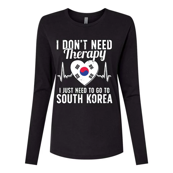 South Korean Flag I South Korea Flag I South Korea Womens Cotton Relaxed Long Sleeve T-Shirt