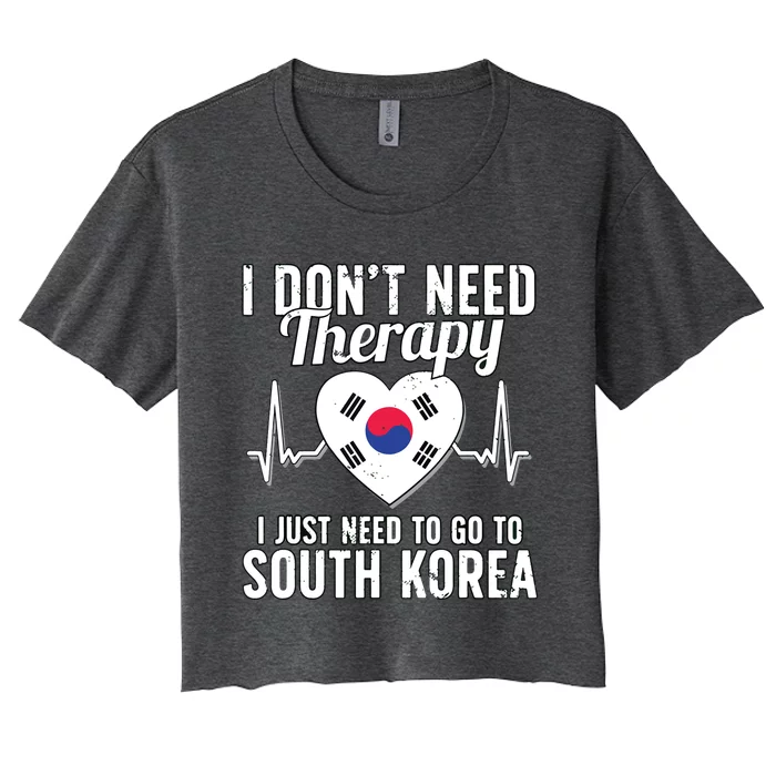 South Korean Flag I South Korea Flag I South Korea Women's Crop Top Tee