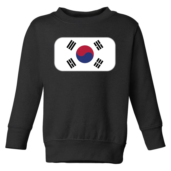 South Korea Flag Soccer World Cup 2022 Toddler Sweatshirt