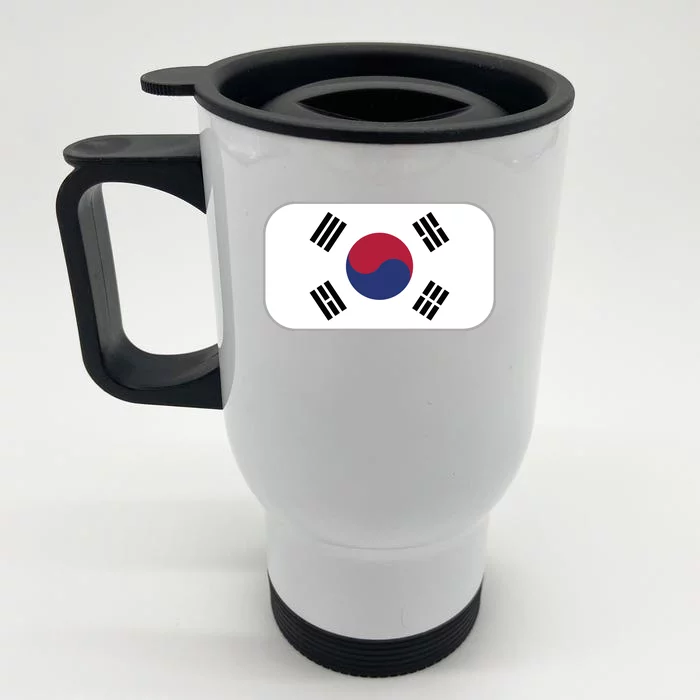 South Korea Flag Soccer World Cup 2022 Front & Back Stainless Steel Travel Mug