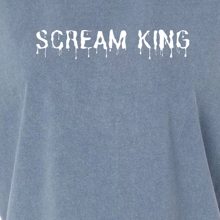 Scream King Funny Halloween Garment-Dyed Women's Muscle Tee