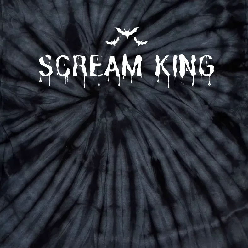 Scream King Funny Halloween Tie-Dye T-Shirt