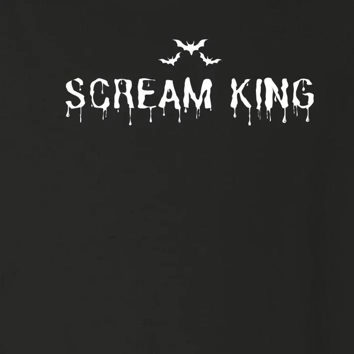 Scream King Funny Halloween Toddler Long Sleeve Shirt