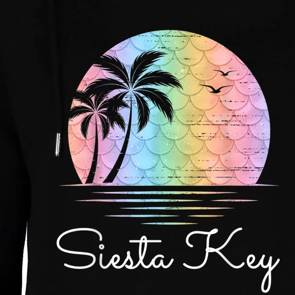 Siesta Key Florida Vacation Beach Island Family Group Womens Funnel Neck Pullover Hood