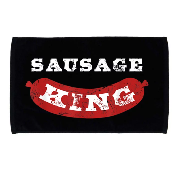 Sausage King Funny Distressed BBQ Microfiber Hand Towel