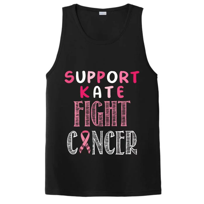 Support Kate Fight Cancer Awareness Supporter Performance Tank