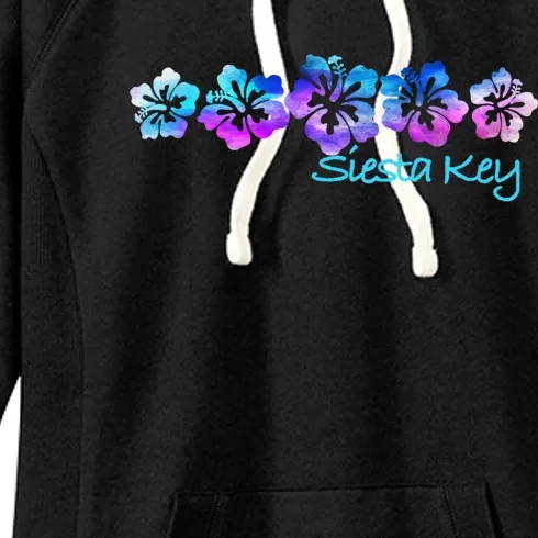 Siesta Key Florida Tropical Flower Great Giftgiftvacation Beach Gift Women's Fleece Hoodie