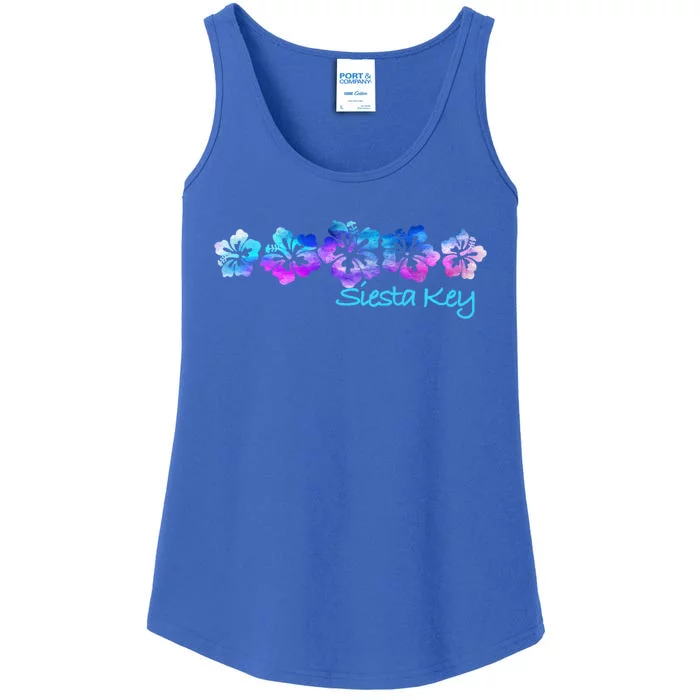 Siesta Key Florida Tropical Flower Great Giftgiftvacation Beach Gift Ladies Essential Tank