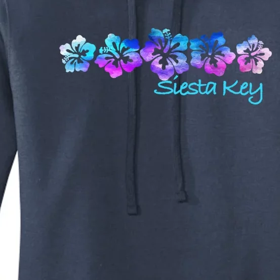 Siesta Key Florida Tropical Flower Great Giftgiftvacation Beach Gift Women's Pullover Hoodie