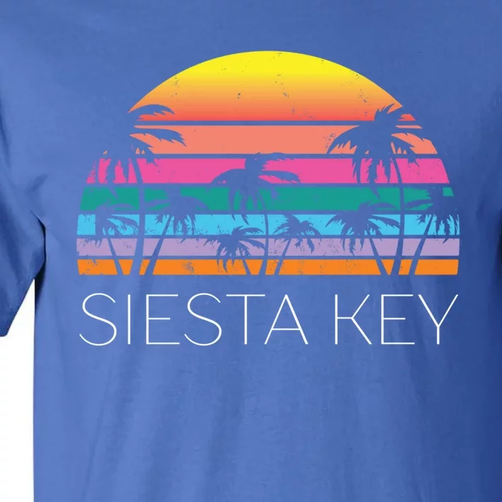 Siesta Key Florida Retro Beach Vacation Souvenir Summer West Great Gift Tall T-Shirt