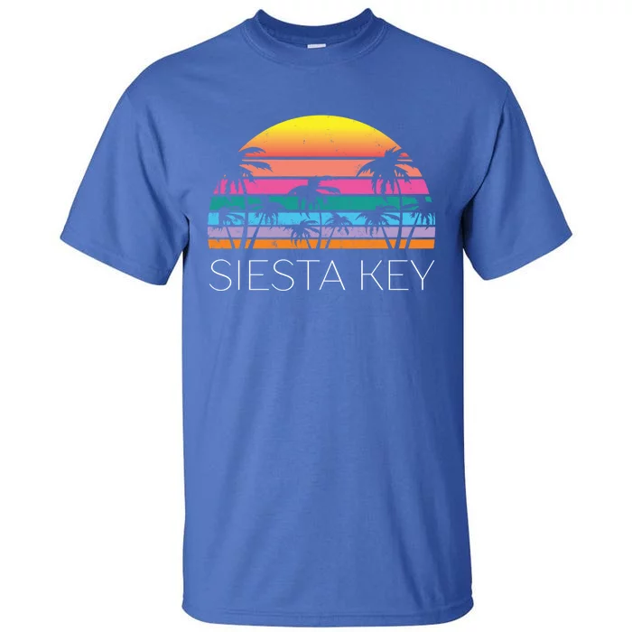 Siesta Key Florida Retro Beach Vacation Souvenir Summer West Great Gift Tall T-Shirt