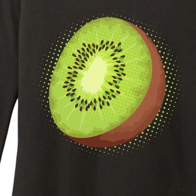 Summer Kiwi Fruit Womens CVC Long Sleeve Shirt