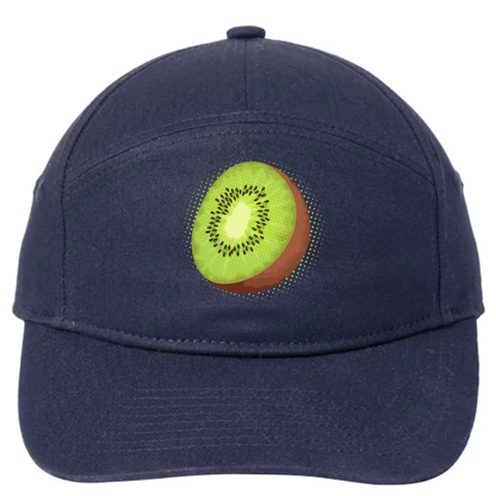 Summer Kiwi Fruit 7-Panel Snapback Hat