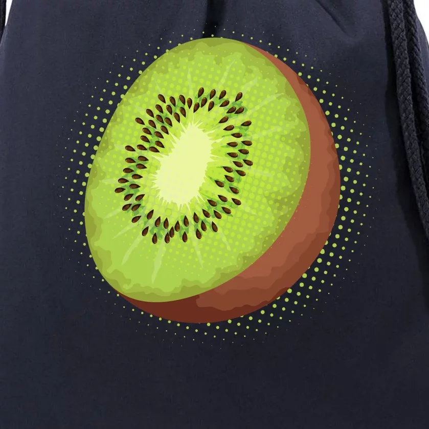 Summer Kiwi Fruit Drawstring Bag