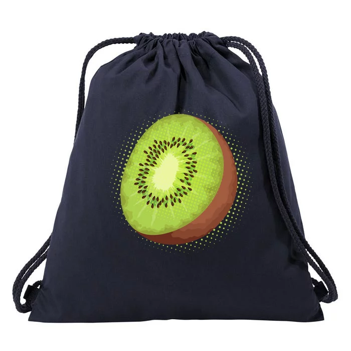 Summer Kiwi Fruit Drawstring Bag