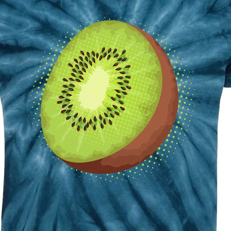 Summer Kiwi Fruit Kids Tie-Dye T-Shirt