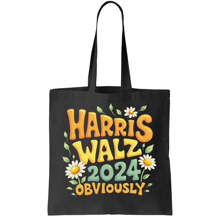 Support Kamala Harris Walz 2024 Obviously Kamala Harris 2024 Tote Bag