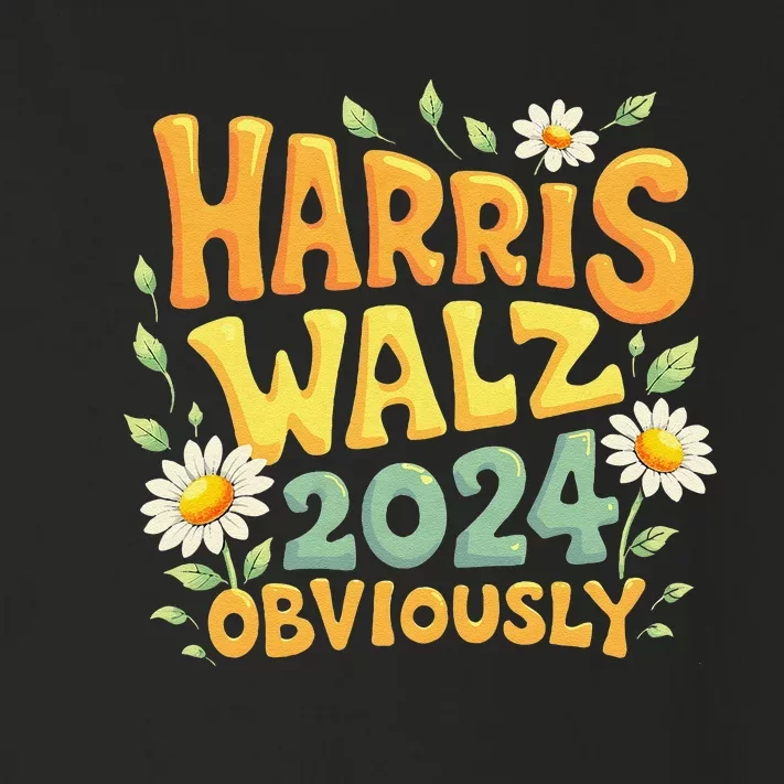 Support Kamala Harris Walz 2024 Obviously Kamala Harris 2024 Toddler Long Sleeve Shirt