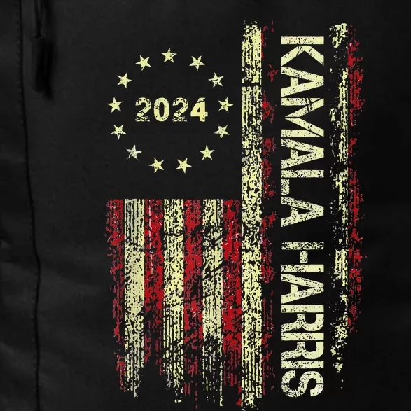 Support Kamala Harris Vote 2024 Democrat Usa President Daily Commute Backpack