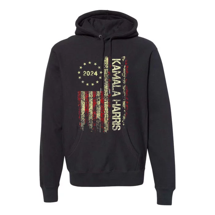 Support Kamala Harris Vote 2024 Democrat Usa President Premium Hoodie