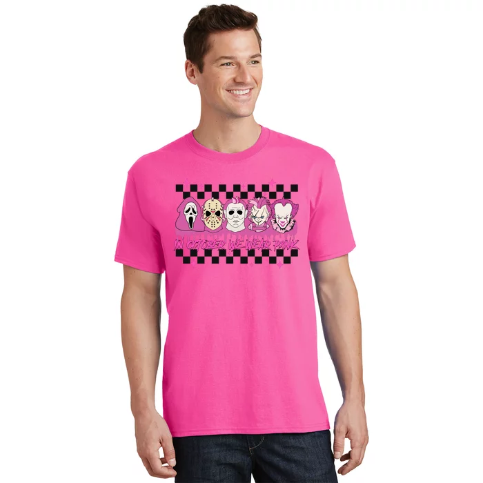 Serial Killer Horror Movies Breast Cancer Wear Pink In October T-Shirt