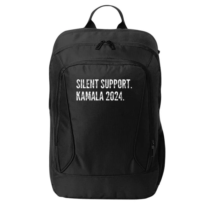 Simple Kamala Harris 2024 Silent Support Election 2024 City Backpack