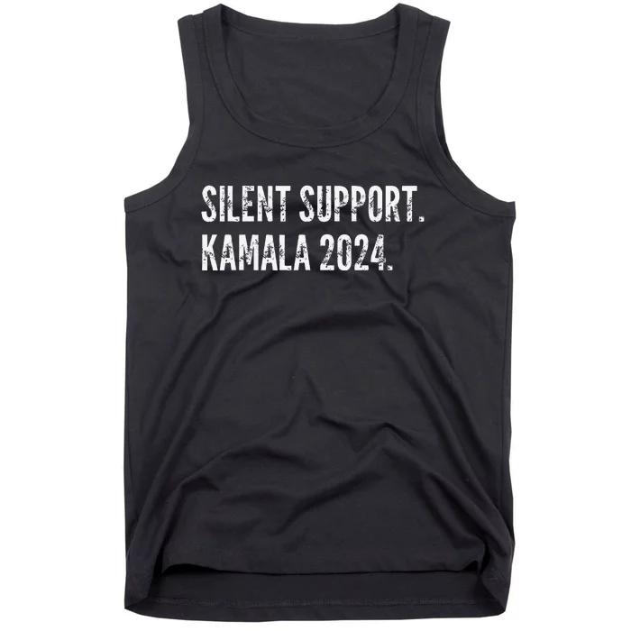 Simple Kamala Harris 2024 Silent Support Election 2024 Tank Top