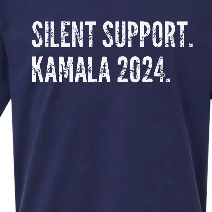 Simple Kamala Harris 2024 Silent Support Election 2024 Sueded Cloud Jersey T-Shirt