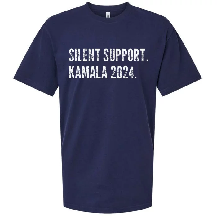 Simple Kamala Harris 2024 Silent Support Election 2024 Sueded Cloud Jersey T-Shirt