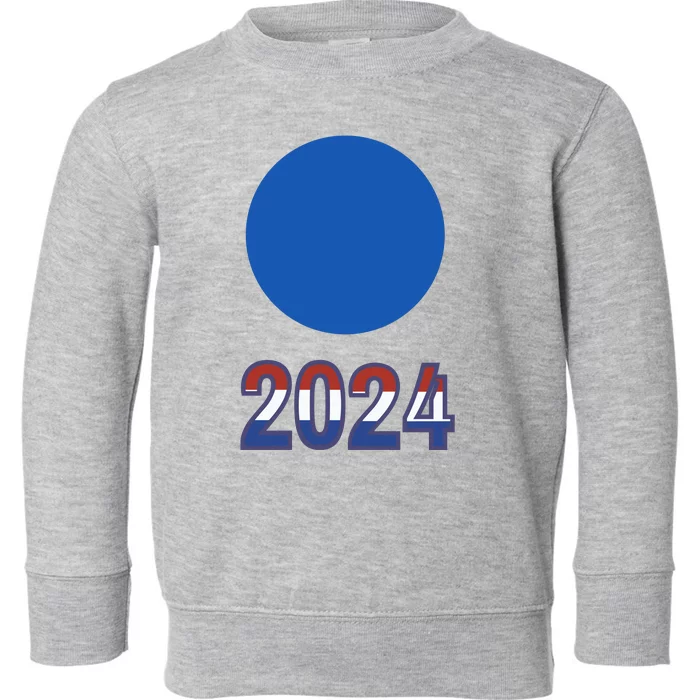 Support Kamala Harris 2024 Election Vote Blue Dot Historic Toddler Sweatshirt