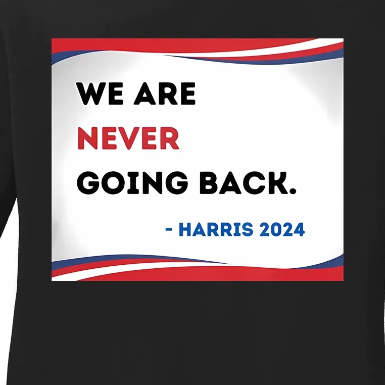 Support Kamala Harris 2024 Pro Women Rights Ladies Long Sleeve Shirt